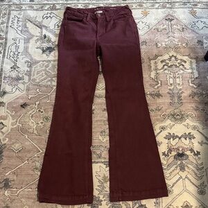 Burgundy Flare Pants
